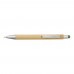 Bamboo and plastic ballpen Claire, lime