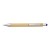 Bamboo and plastic ballpen Claire, blue