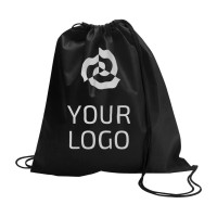 Schuh-/Rucksack (Turnbeutel) aus Non-Woven Nico, Schwarz