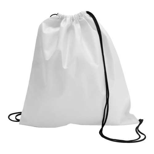Schuh-/Rucksack (Turnbeutel) aus Non-Woven Nico, Weiß