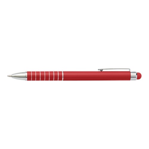 Aluminium gelakte balpen Oliver, rood