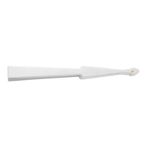 Fabric hand held fan Kasimira, white