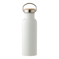 RVS dubbelwandige drinkfles Odette, wit