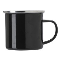 Geglazuurde mok (350 ml) Jamaal, zwart