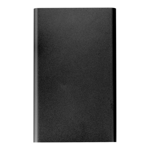 Aluminium power bank Ezra, black Aluminium power bank Ezra, black
