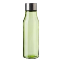 Glass and stainless steel bottle (500 ml) Andrei, lime