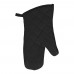 Cotton oven mittens Elsie, black
