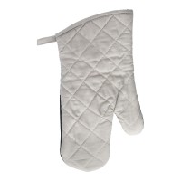 Cotton oven mittens Elsie, grey