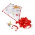 Polyester (190T) vlieger Lina, rood Polyester (190T) vlieger Lina, rood