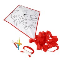 Polyester (190T) vlieger Lina, rood