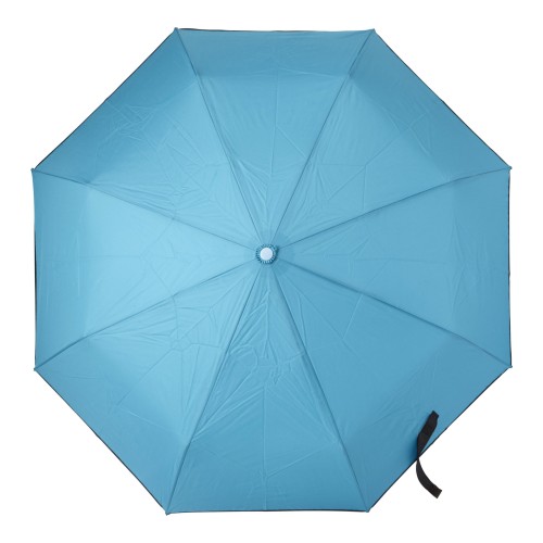 Automatik Taschenschirm aus Pongee-Seide Jamelia, Hellblau