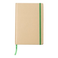 Gerecycled papieren notitieboek (A5) Gianni, lime