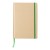 Gerecycled papieren notitieboek (A5) Gianni, lime