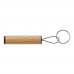 Bamboe mini-zaklamp met sleutelhanger Ilse, bruin