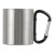 Stainless steel double walled mug Nella, black