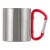 Stainless steel double walled mug Nella, red