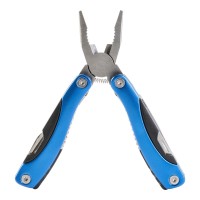 Metalen 10-in-1 gereedschapset Céline, kobaltblauw
