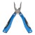 Metalen 10-in-1 gereedschapset Céline, kobaltblauw