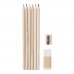 Linen drawing set Kate, khaki