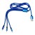 Nylon oplaadkabel Felix, kobaltblauw
