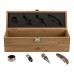 Bamboo wine gift set Gareth, brown
