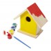Wooden birdhouse kit Wesley, brown