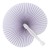 Paper hand held fan Dylan, white