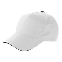 Katoenen pet Beau, wit