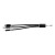 Aluminium alloy cable set Alvin, black