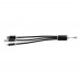 Aluminium alloy cable set Alvin, black Aluminium alloy cable set Alvin, black