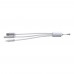 Aluminium alloy cable set Alvin, silver