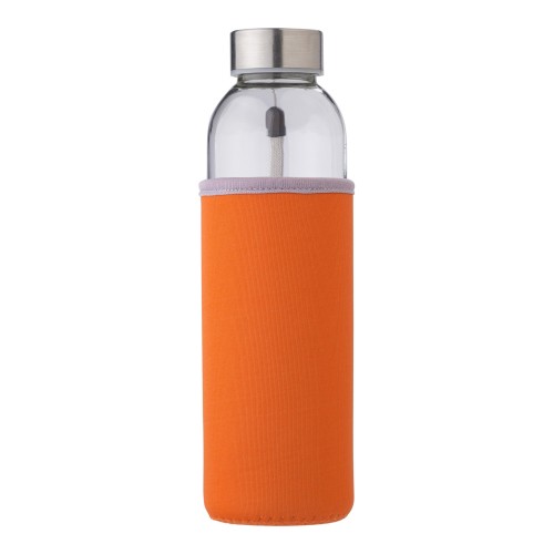 Glazen fles (500 ml) Nika, oranje