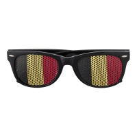 Plexiglas zonnebril met landen vlag Lexi, zwart/geel/rood