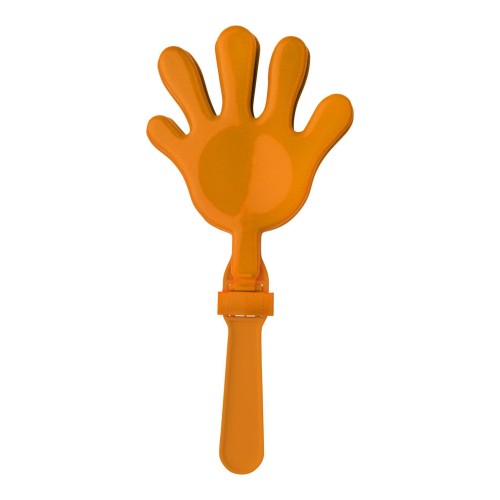 Klapperhand aus Kunststoff Boris, Orange