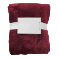 Flannel fleece (280 gr/m²) blanket Sean, red