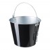 Iron and aluminium ice bucket Corey, white