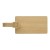 Bamboo luggage tag Shawn, brown