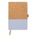 Cork and cotton notebook Trevor, lilac