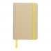 Gerecycled papieren notitieboek (A6) John, geel