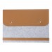 rPET felt laptop pouch Jonathan, light grey