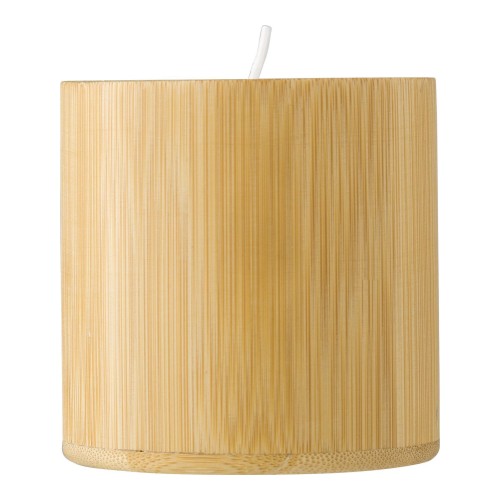 Bamboo candle Eli, brown