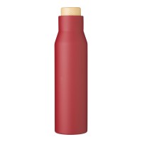 RVS dubbelwandige fles Christian, bordeaux