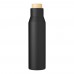 Stainless steel double walled bottle Christian, black