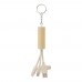 USB charger key holder Tyson, brown