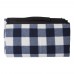 rPET foldable polar fleece blanket Vesper, cobalt blue