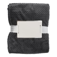 Flannel fleece (230 gr/m²) blanket Nikolai, grey