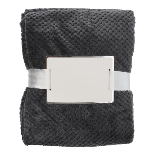 Flannel fleece (230 gr/m²) blanket Nikolai, grey
