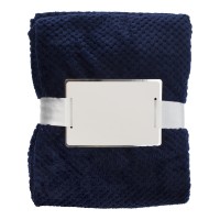Flannel fleece (230 gr/m²) blanket Nikolai, blue