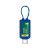 Duschgel Rosmarin-Ingwer. 50 ml Bumper blau, Body Label (R-PET)