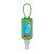 Handreinigungsspray. 50 ml Bumper grün, Body Label (R-PET)